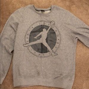 Gray Jordan crew neck